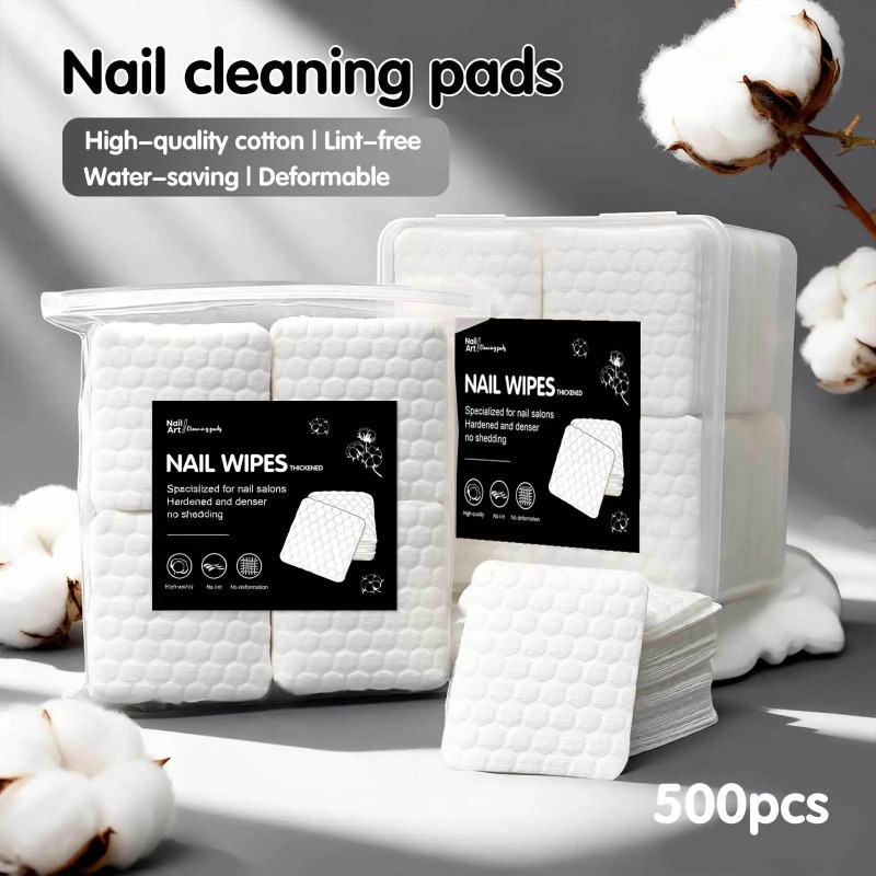 Nail Art Remover - 200/500pcs Lint-Free Nail Polish Remover Wipes,