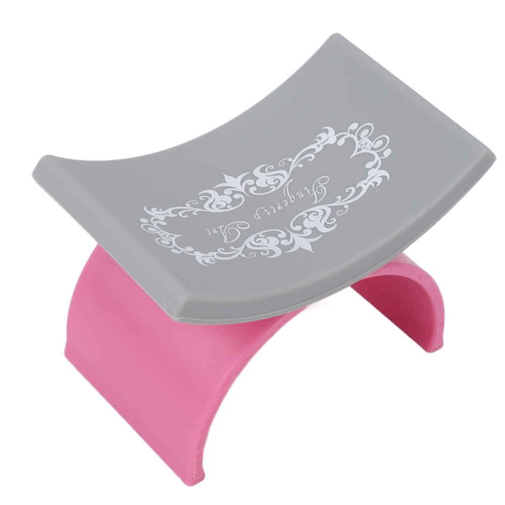 Nail Art Pink Soft - Soft Silicone Manicure Hand Rest Holder