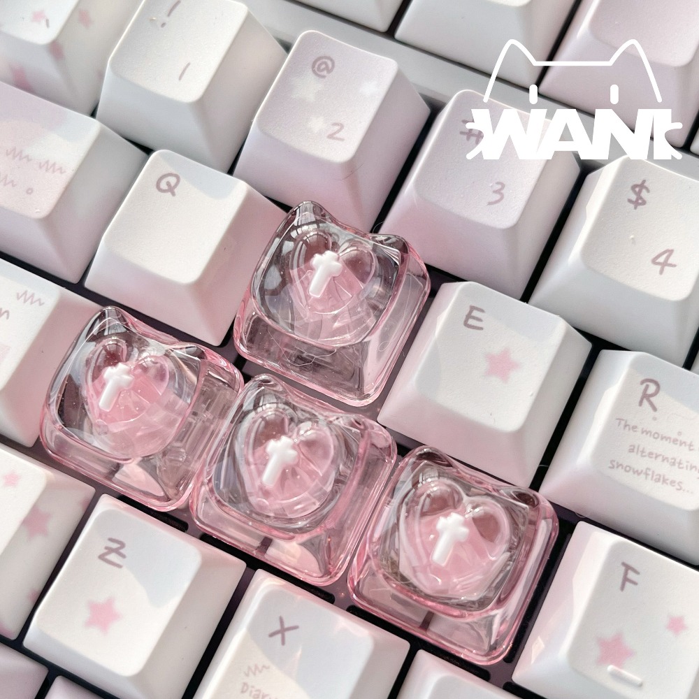 Nail Art Emerald - Love Cute Keycaps Transparent Key Cap