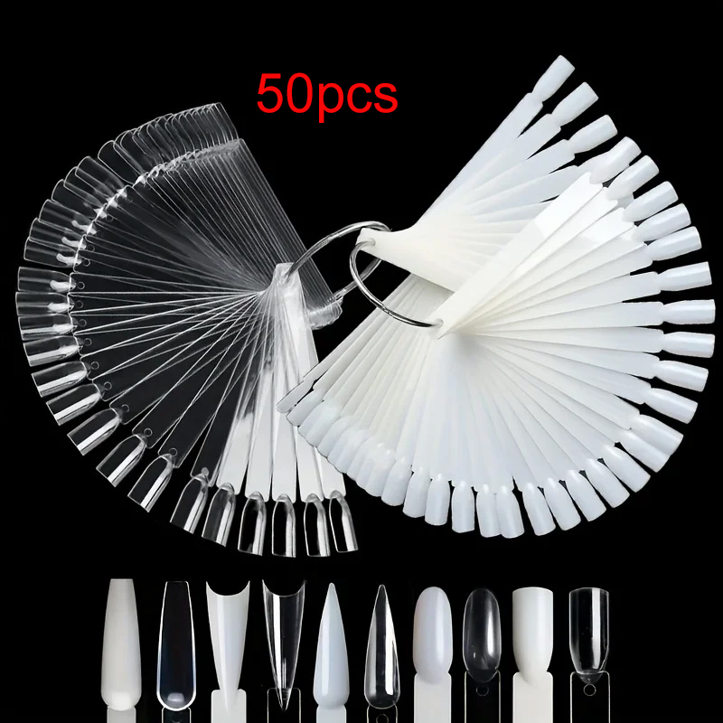 Nail Art Vector - 50 Nail Sample Sticks with Rings,