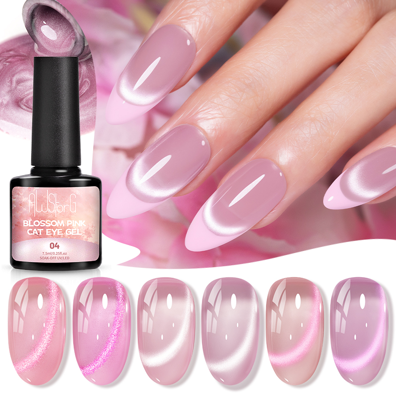 AWStorG 7.5ML Flash Pure Lust  - Nail Art Cat Eye Pink recension och pris