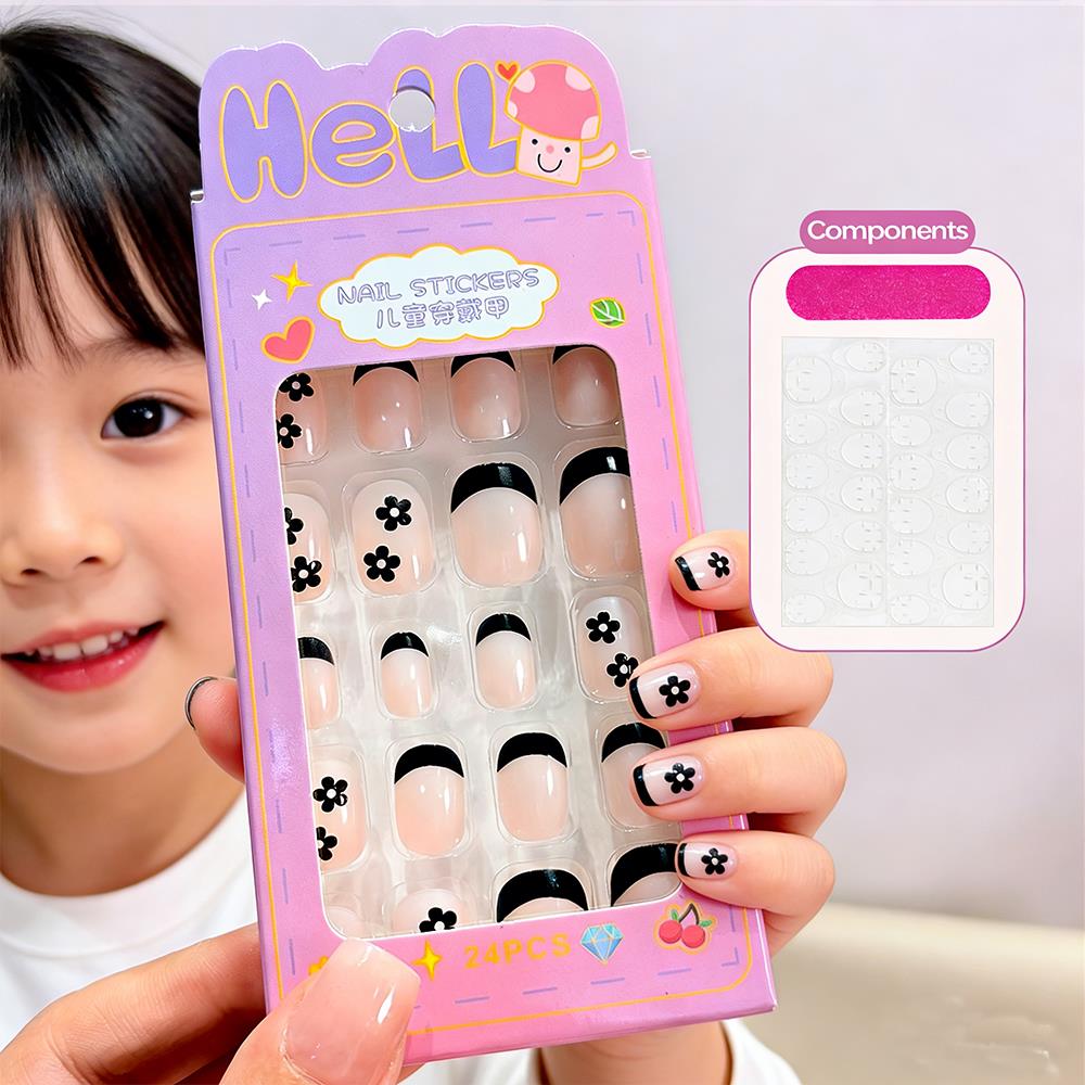 24Pcs/Box Cartoon Kids Press O - Nail Art Design recension och pris