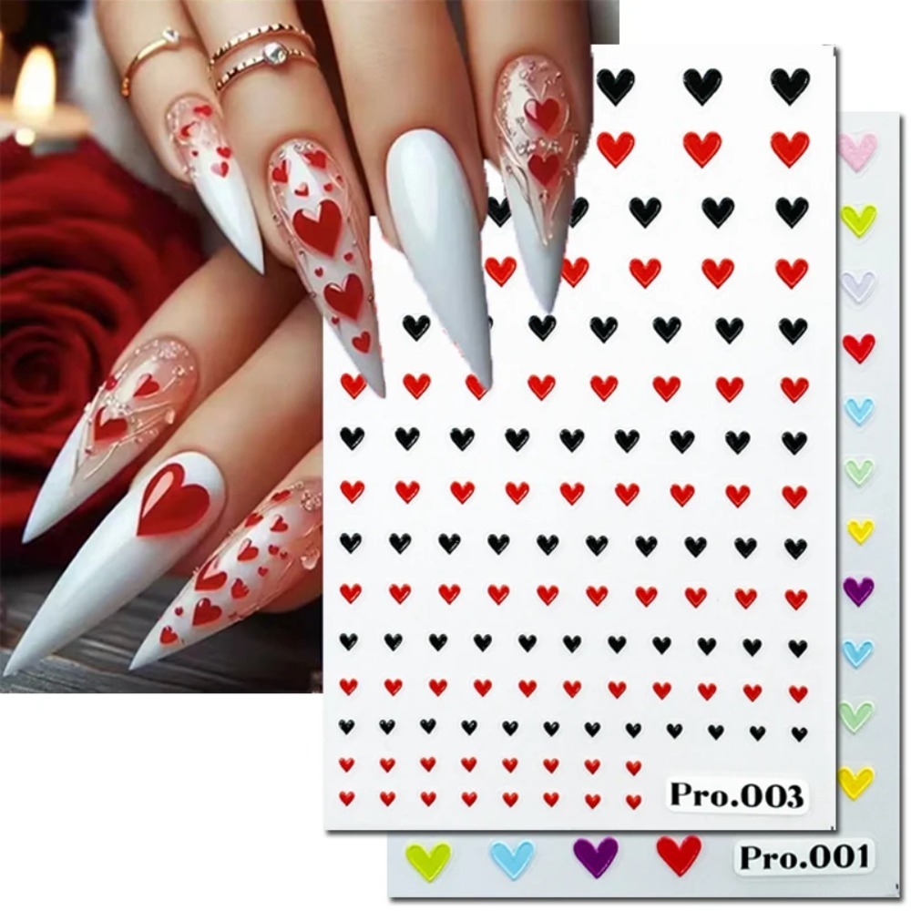 5d Embossed Nail Art Stickers  - Nail Art Valentine recension och pris