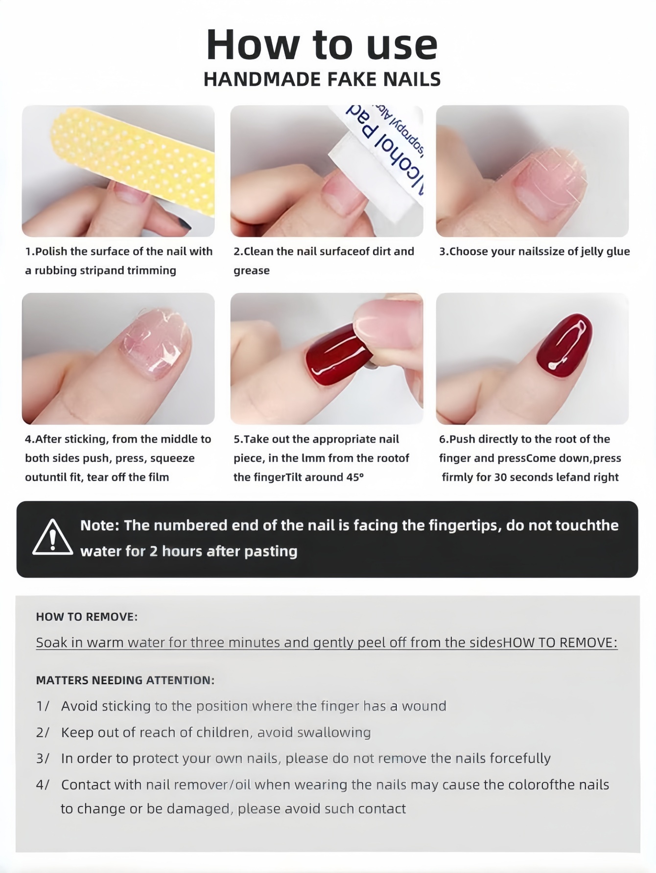10 Pieces of Nail Art, Cute Ca - Nail Art Design recension och pris