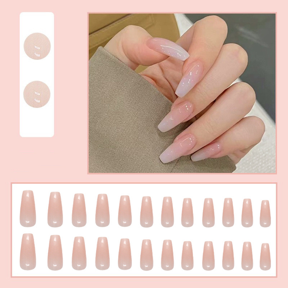 24Pcs Pink Glitter Fake Nail w - Nail Art Design recension och pris