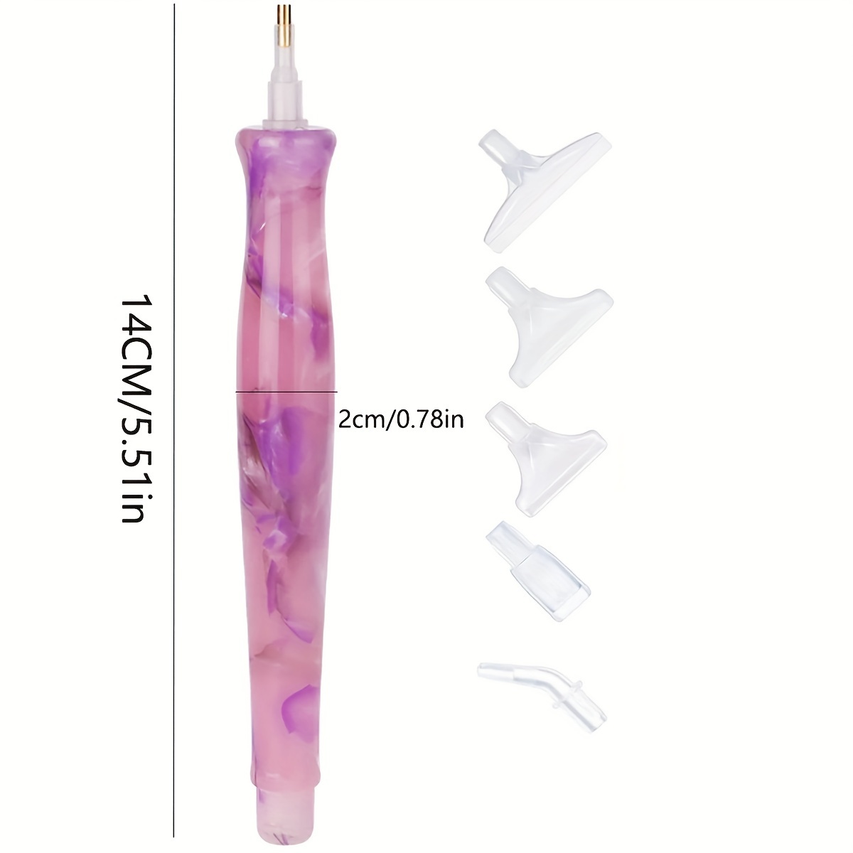1pc Random Color Resin Retro D - Nail Art Emerald recension och pris