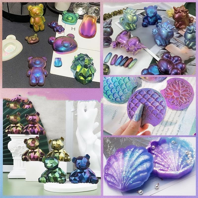 3g Chameleon Mica Powder Epoxy - Nail Art Emerald recension och pris
