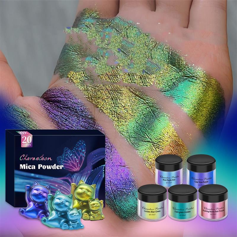 3g Chameleon Mica Powder Epoxy - Nail Art Emerald recension och pris