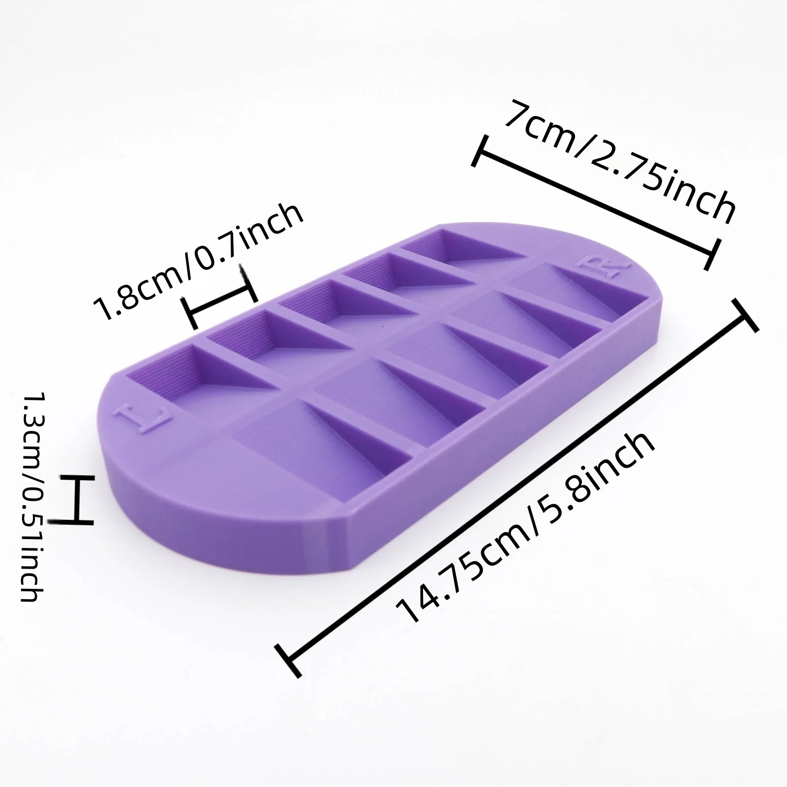 8-Grids Nail Tip Storage Tray  - Nail Art Vector recension och pris