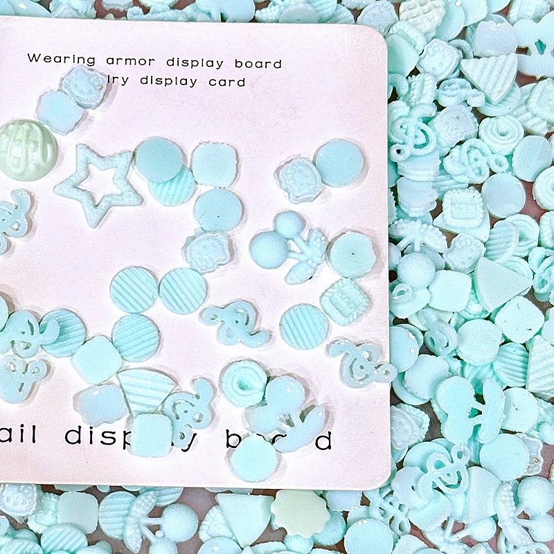 50Pcs Miniature Food Toy Mixed - Nail Art Emerald recension och pris