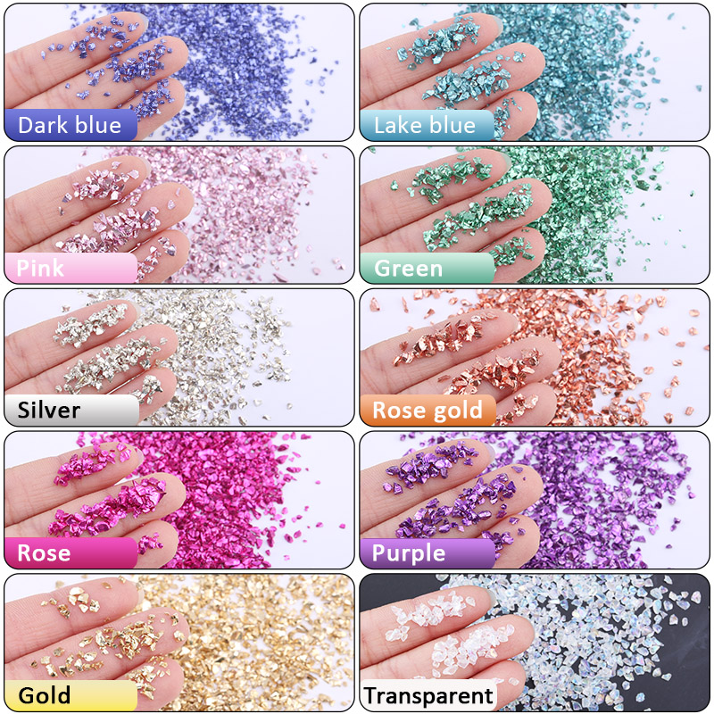 Epoxy Resin Colorful Metallic  - Nail Art Emerald recension och pris