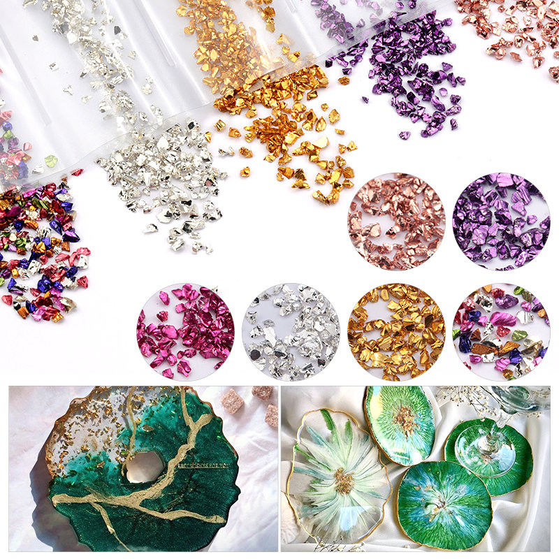 Epoxy Resin Colorful Metallic  - Nail Art Emerald recension och pris