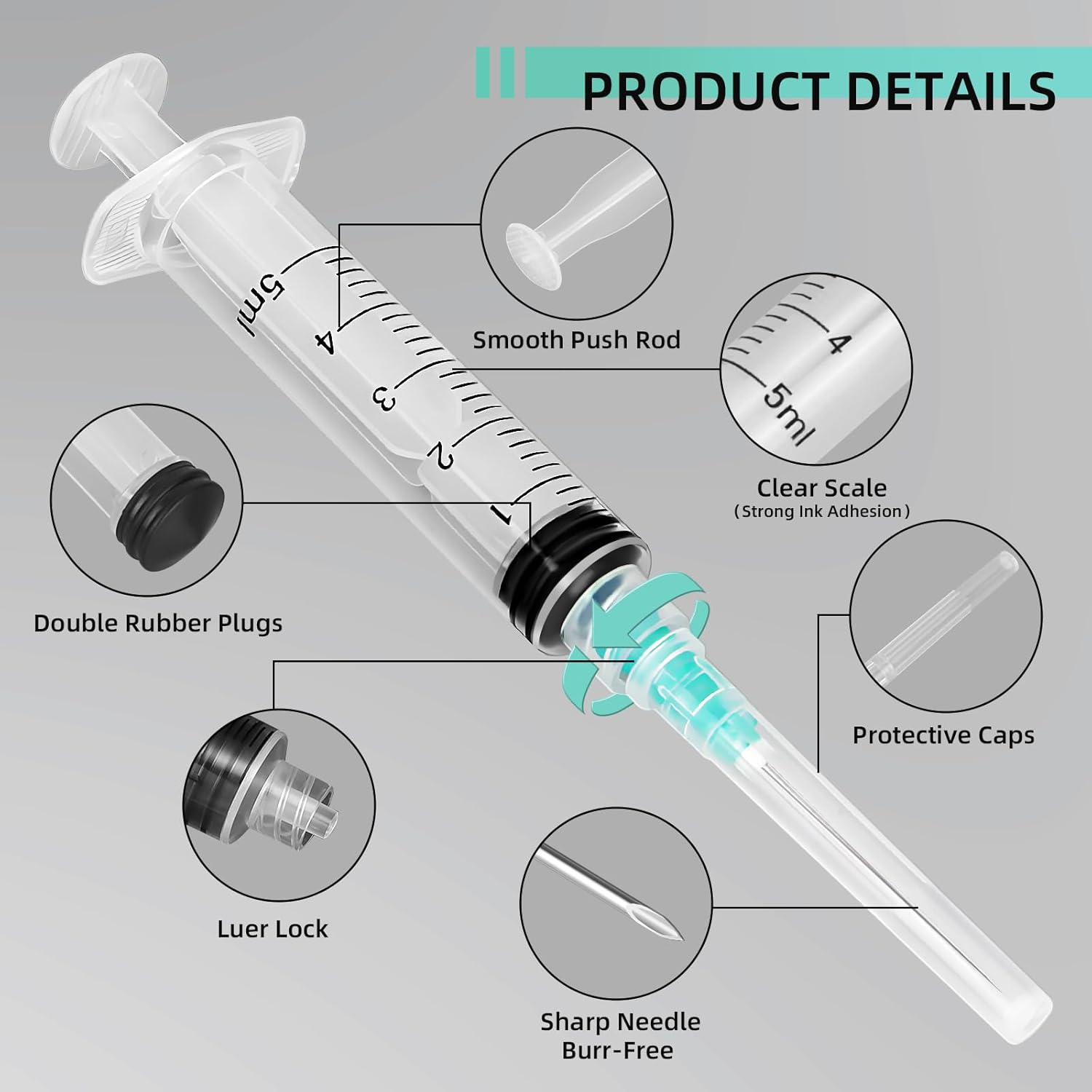 5ml Luer Lock Syringe, Suitabl - Nail Art Design recension och pris