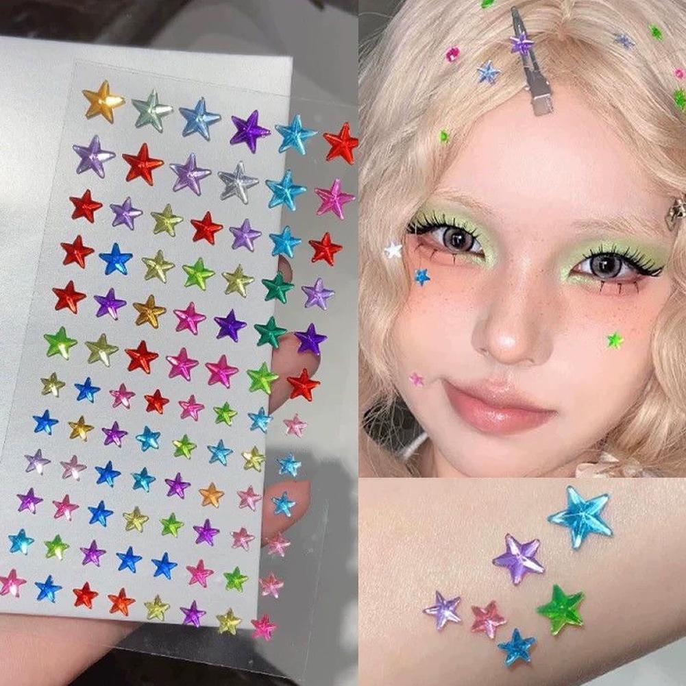 Self-Adhesive Face Rhinestones - Nail Art Design recension och pris