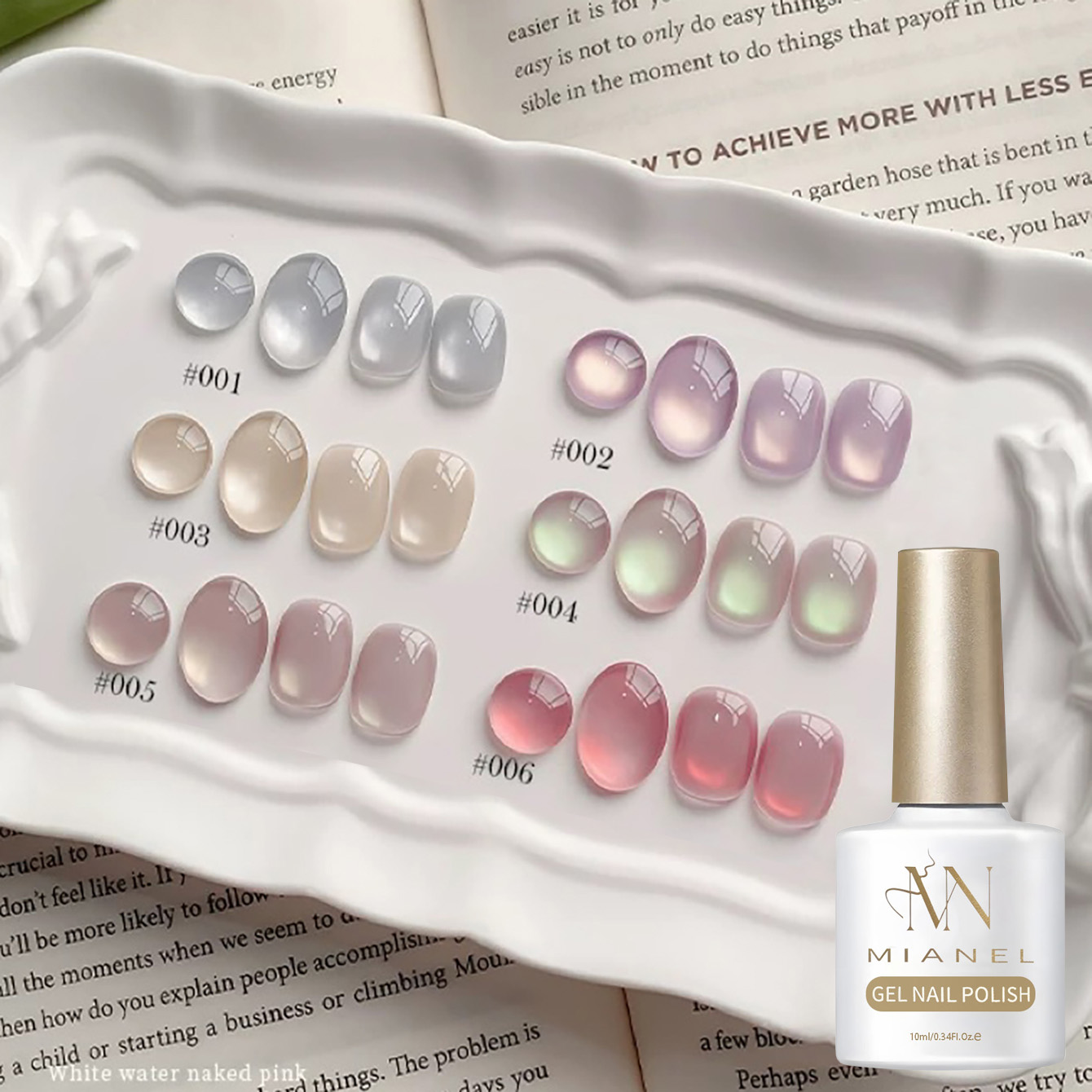 MIANEL 10ML Candy Glass Bead C - Nail Art Cat Eye Pink recension och pris