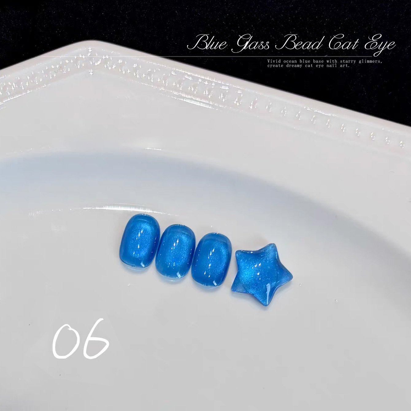 1pcs TC Summer Whitening Blue  - Nail Art Ice Blue recension och pris