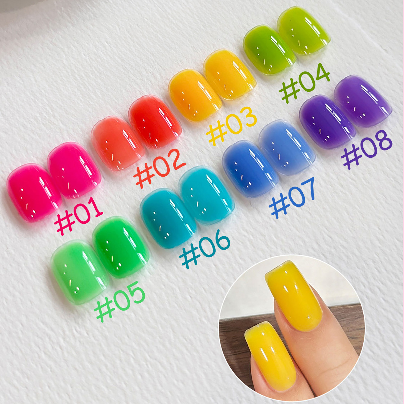 1pcs TC Summer Popular Dopamin - Nail Art Ice Blue recension och pris