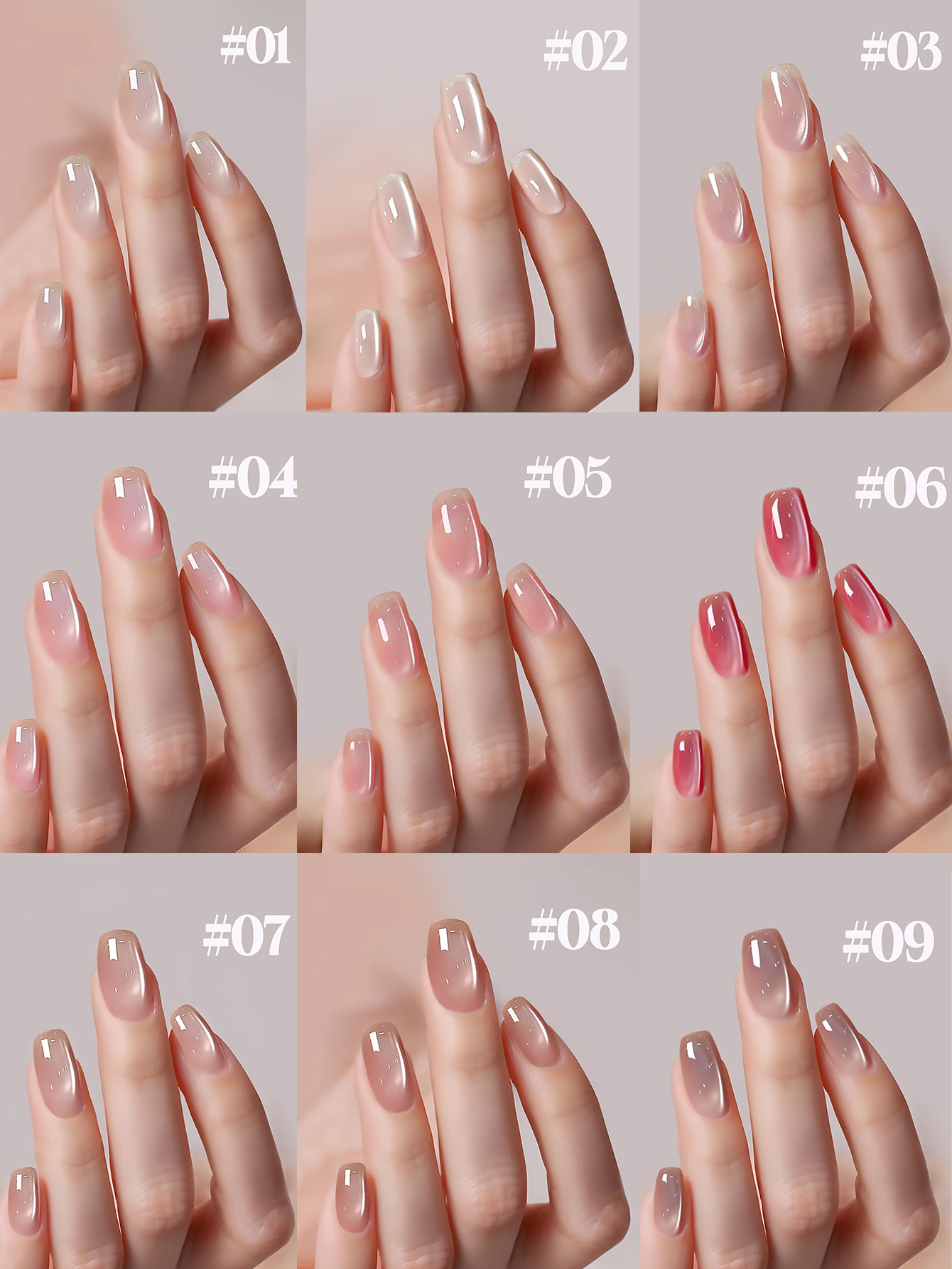 1-12pcs TC Gentle Fresh Girl H - Nail Art Cat Eye Pink recension och pris