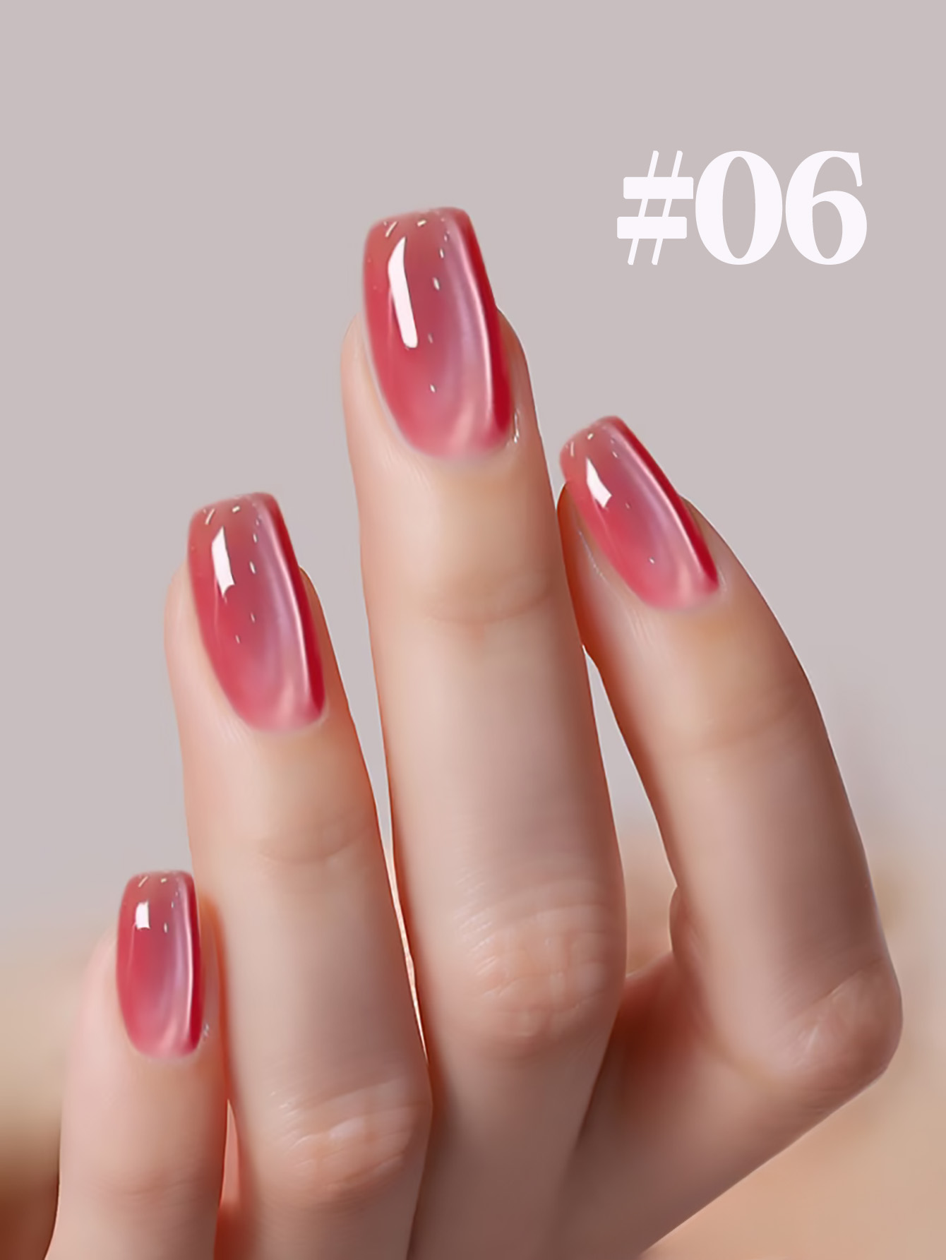 1-12pcs TC Gentle Fresh Girl H - Nail Art Cat Eye Pink recension och pris