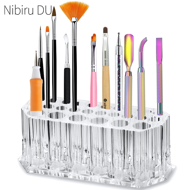 26 Holes Acrylic Nail Brushes  - Nail Art Vector recension och pris