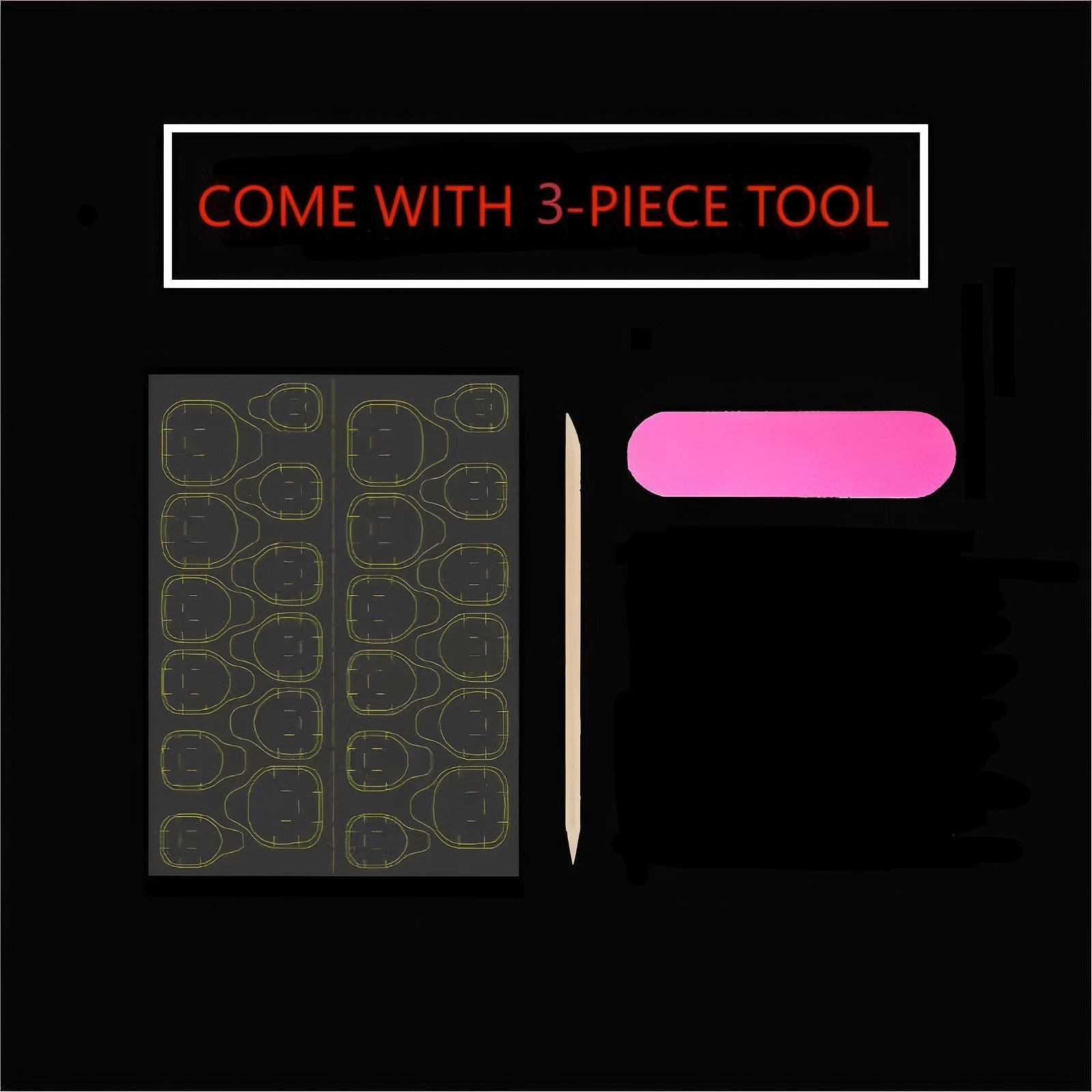 10pcs Pure Hand Pressed Long O - Nail Art Emerald recension och pris