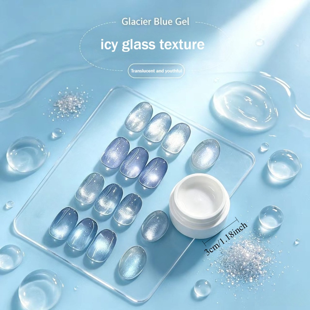 Gift Magnet Stick + Brush Glac - Nail Art Ice Blue recension och pris