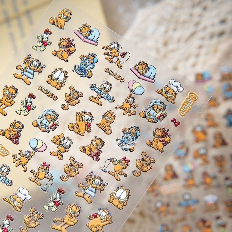 New Garfield Nail Art Stickers - Nail Art Design recension och pris