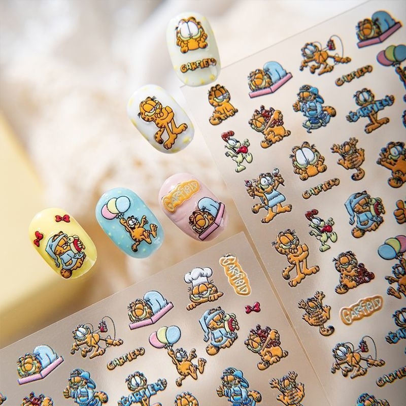 New Garfield Nail Art Stickers - Nail Art Design recension och pris