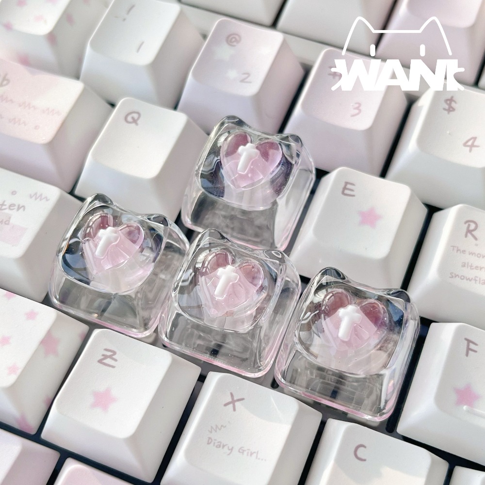Love Cute Keycaps Transparent  - Nail Art Emerald recension och pris