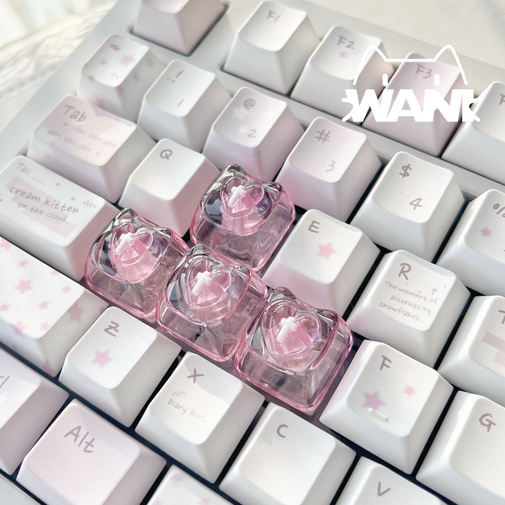 Love Cute Keycaps Transparent  - Nail Art Emerald recension och pris