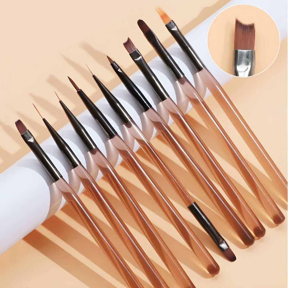9PCS Nail Brush for Nail Art D - Nail Art Vector recension och pris