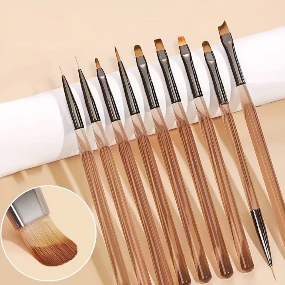 9PCS Nail Brush for Nail Art D - Nail Art Vector recension och pris