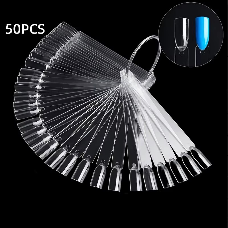 50 Nail Sample Sticks with Rin - Nail Art Vector recension och pris