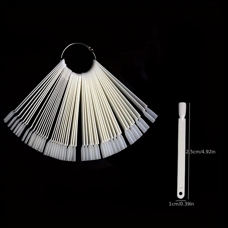 50 Nail Sample Sticks with Rin - Nail Art Vector recension och pris