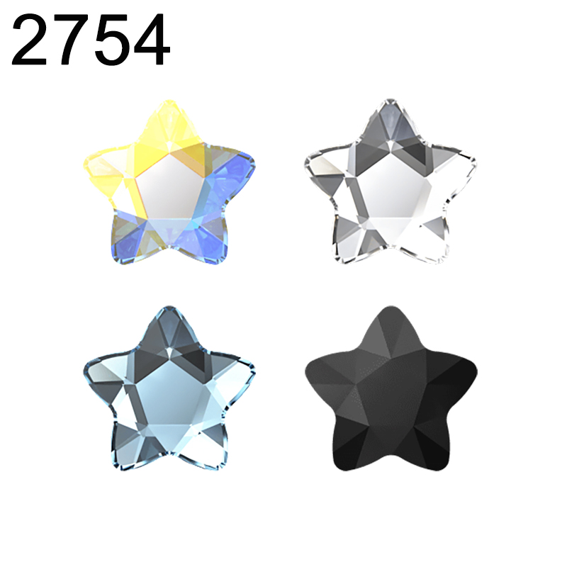 Genuine 2754 Star Flower Flat  - Nail Art Emerald recension och pris