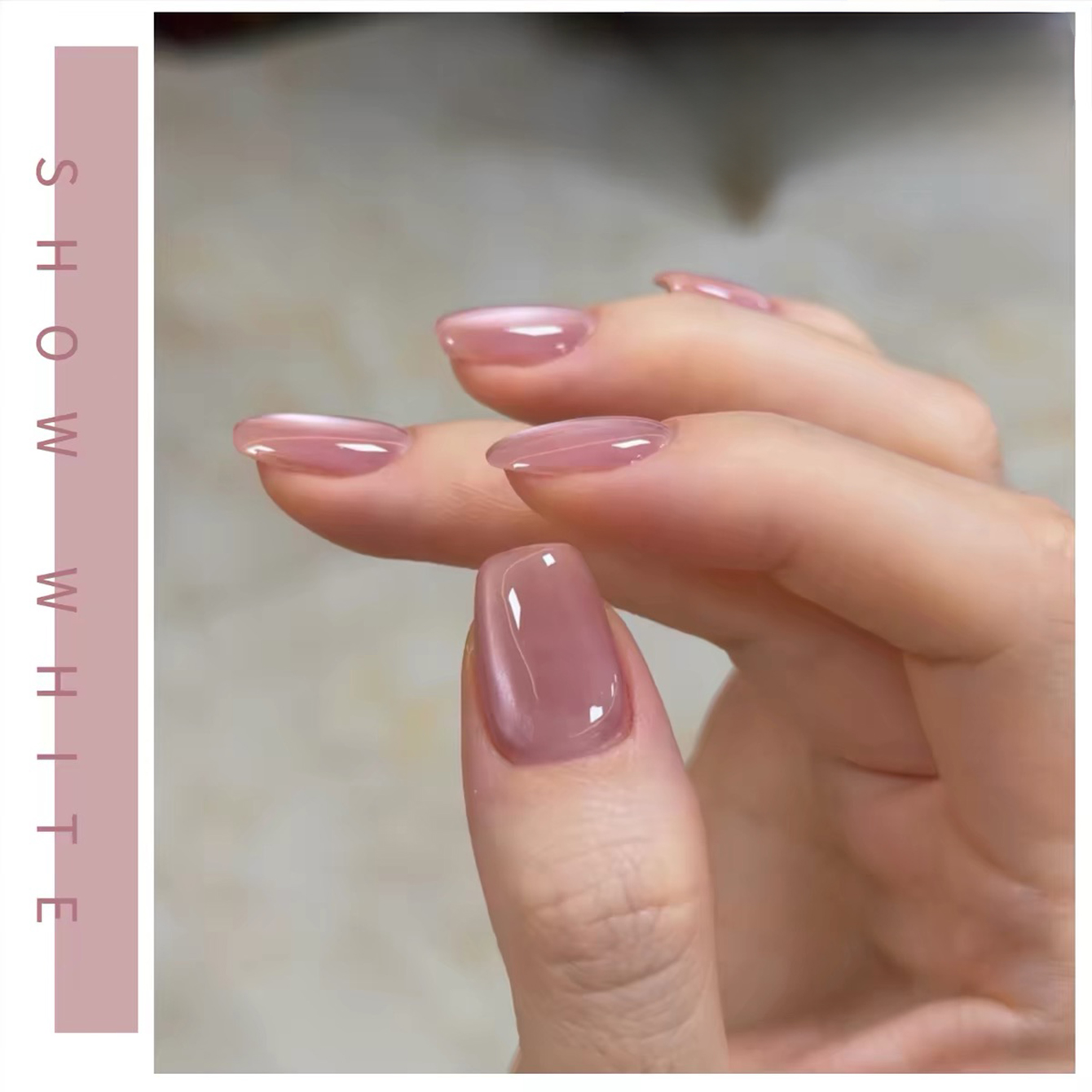 SHAKA 1pcs Summer Flash Hibisc - Nail Art Cat Eye Pink recension och pris