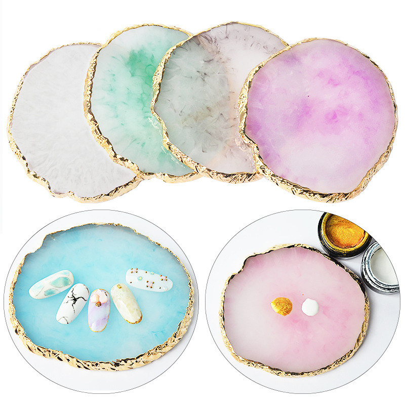 Resin Agate Stone Nail Art Pal - Nail Art Vector recension och pris