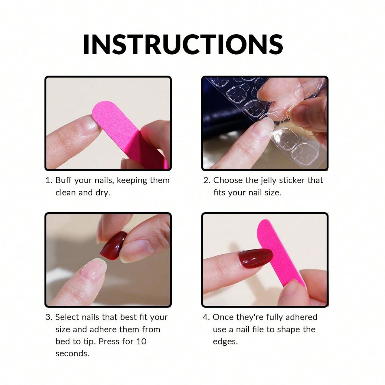 10Pcs Stiletto Handmade Fake N - Nail Art Design recension och pris